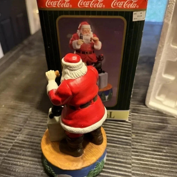 Coca Cola Musical Collection 1996 Coke Santa Christmas Town Square Collection - Picture 3 of 6